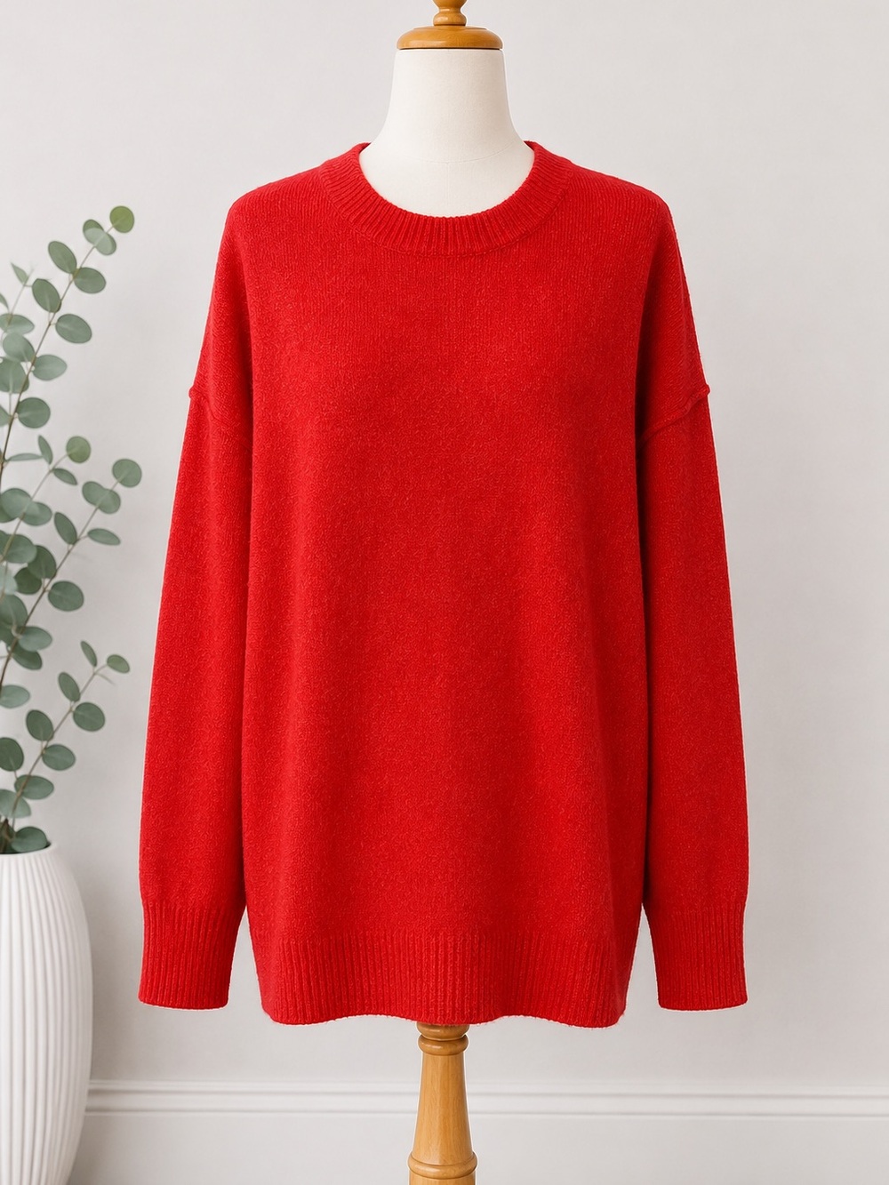 aerie Red Crewneck Sweater